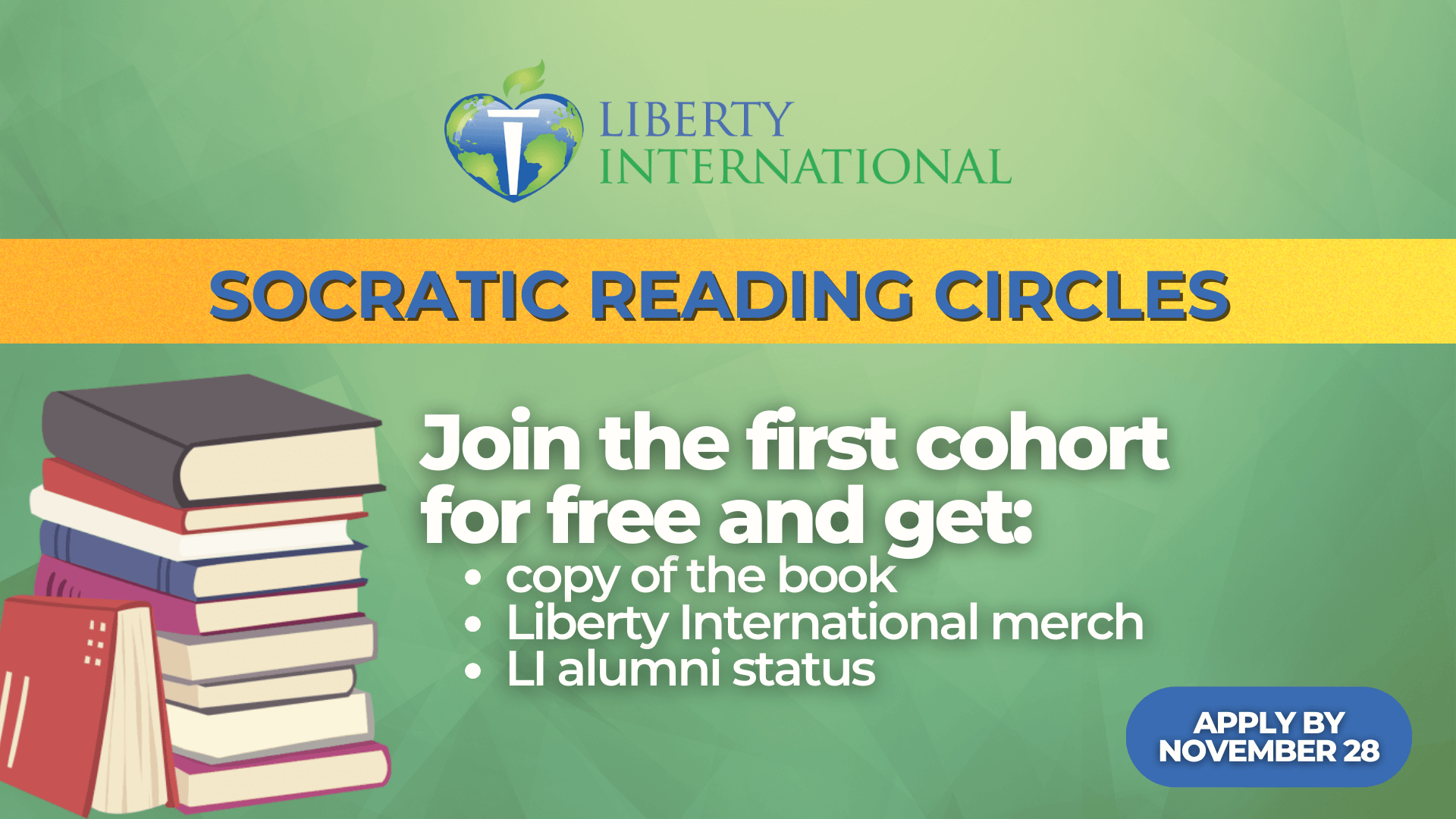 Join the first cohort of the Socratic Reading Circles for free!